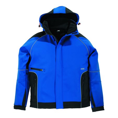 FHB Softshelljacke Walter royal/schwarz