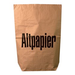 Papiersack mit Druck 'Altpapier' 70 x 95 cm