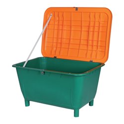 Streugutbehälter 220 L eckig o. Entnahmerutsche