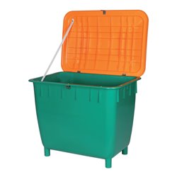 Streugutbehälter 220 L eckig o. Entnahmerutsche