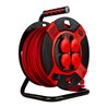 REV Kabeltrommel 25m 4-fach IP 44 Kunststoff H07RN-F 3G1,5 sw-rt