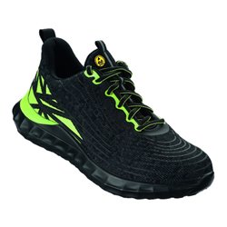 WICA Halbschuh LOCRI Schwarz/Grün, S1PS SR ESD Gr. 41