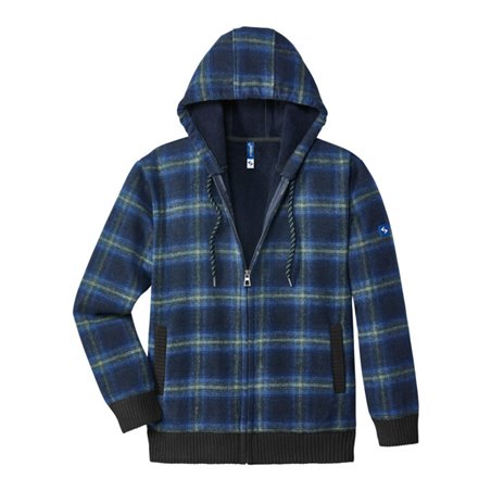 SCHEIBLER Thermojacke Curris blau/grau-kariert Gr. L