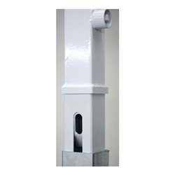 Absperrpfosten 70x70 r/w herausnehmbar 1400 mm