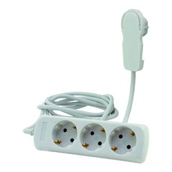 REV Steckdosenleiste 3-fach o. Schalter 2m weiß Smart