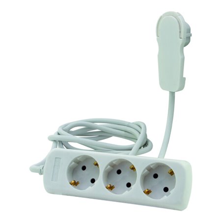 REV Steckdosenleiste 3-fach o. Schalter 2m weiß Smart