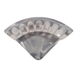 Wandschlauchhalter Form A Alu Gr. 3 B348xT144mm