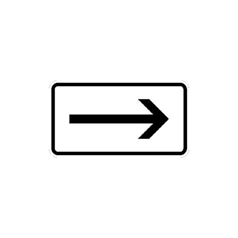 Zusatzschild 1000-20, 330x600mm Rechtspfeil RAL-Gütezeichen Folie RA1