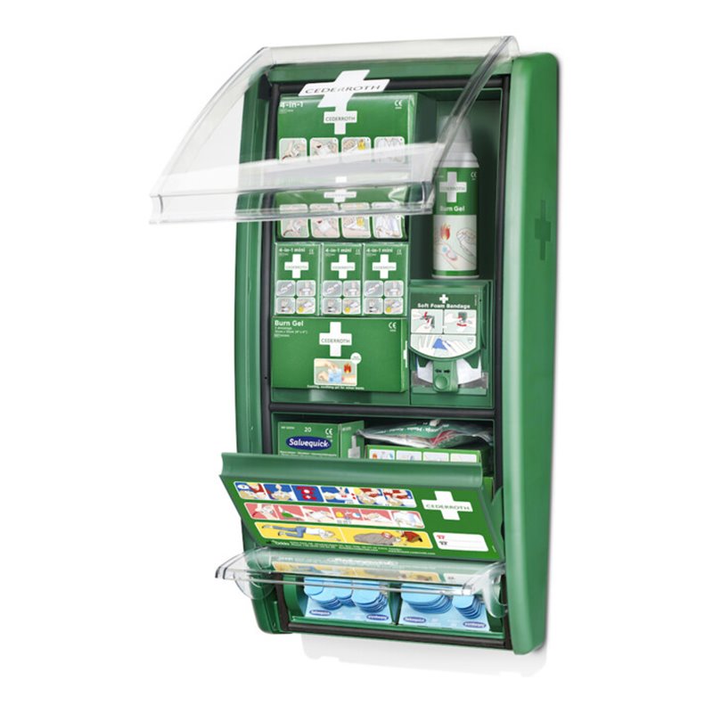 CEDERROTH ErsteHilfe-u.Verbrennungs station incl. Inhalt