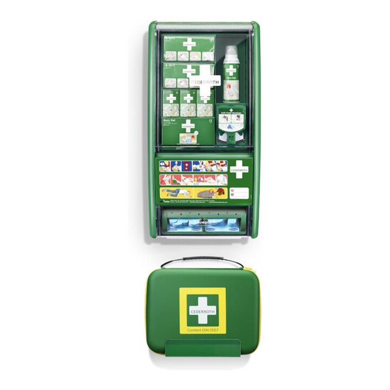 CEDERROTH Erste-Hilfe-/Brandwunden -Stat./DIN13157