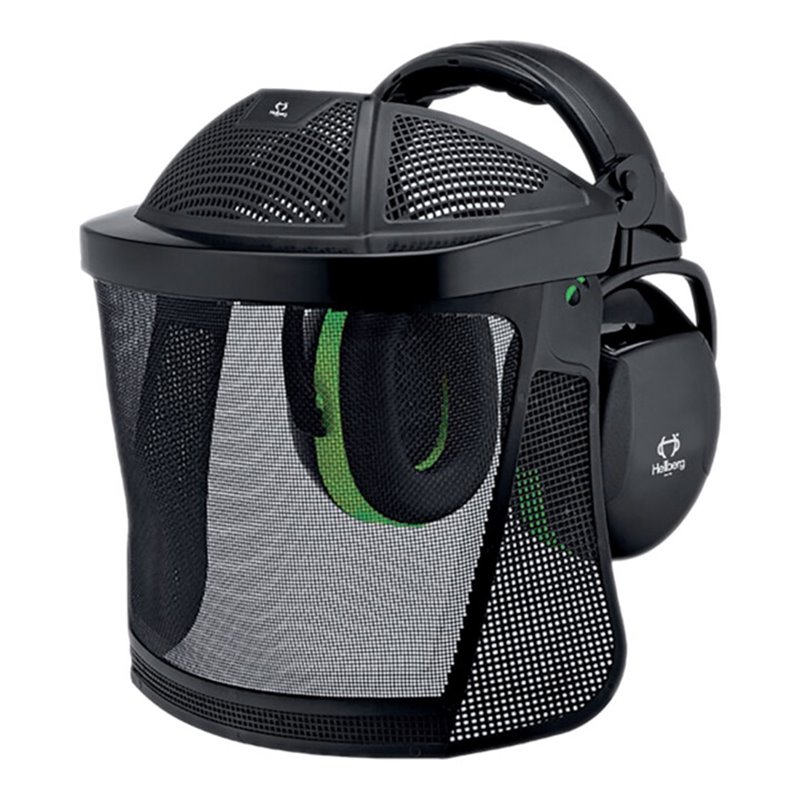 HELLBERG Kopfschutzset Kapsel, Nylongitter