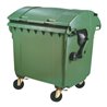 Müllcontainer Kunststoff 1,1 cbm Runddeckel grün