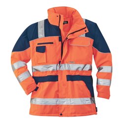 SCHEIBLER Warnparka, Gr. M, orange/blau