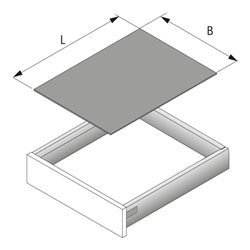 Hettich Schubkasten-Antirutschmatte ArciTech 9209580 NL500mm Rollenl.5000mm, silber