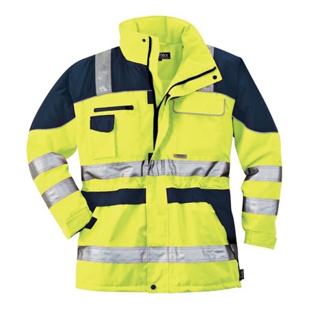 SCHEIBLER Warnparka, Gr. XXL, gelb/blau
