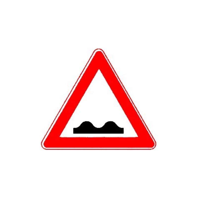 VKZ.112 Dreieck 900mm Unebene Fahrbahn RAL-Gütezeichen Folie RA1