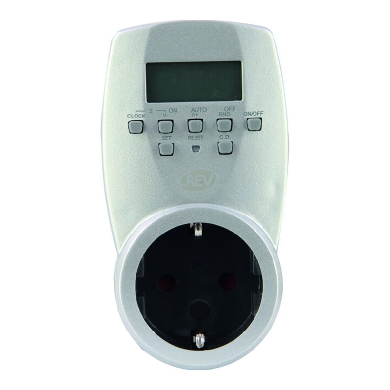 REV Zeitschaltuhr digital Woche silber