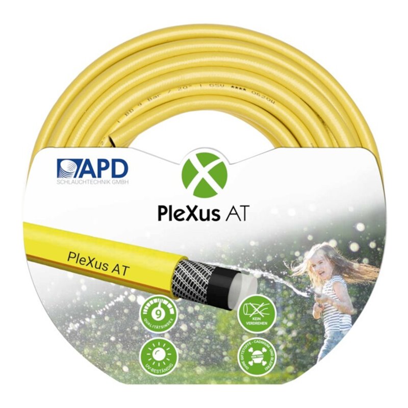 Wasserschlauch Plexus AT gelb, 1', 25m mit 2 Klauen-Kupplungen APD