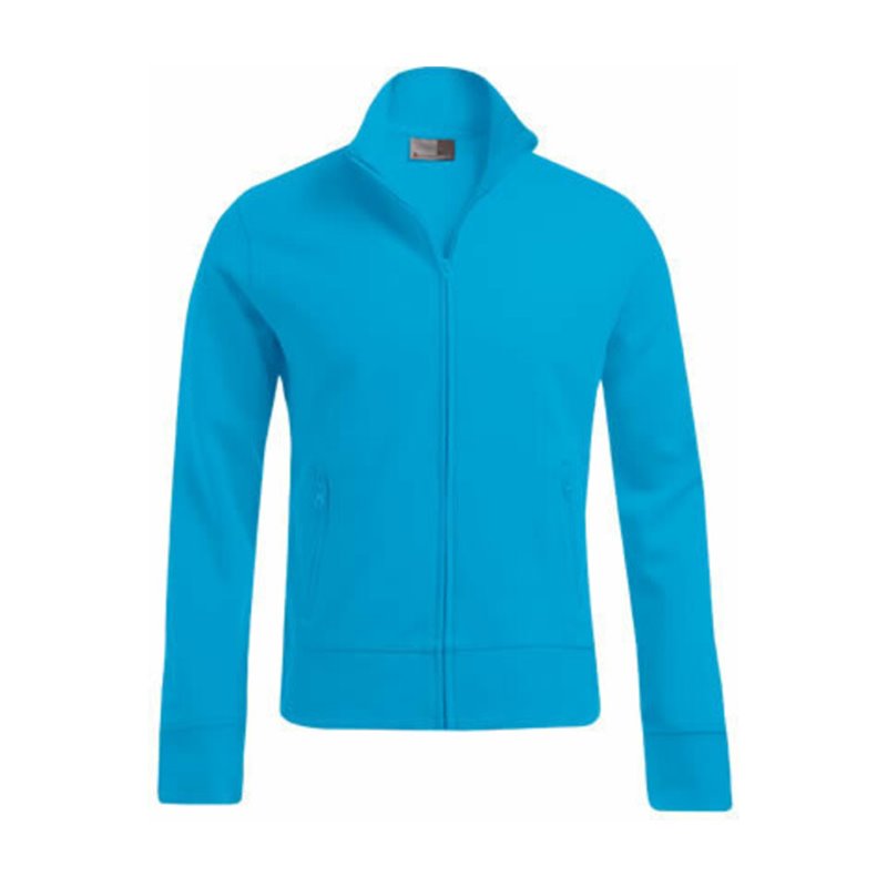 Promodoro Sweatshirtjacke, Gr. M turquoise