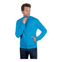 Promodoro Sweatshirtjacke, Gr. M turquoise