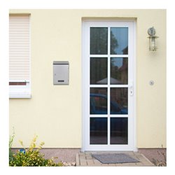 ROTTNER Briefkasten Pisa mit Zylinderschloss weiß pulverbeschichtet