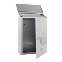 ROTTNER Briefkasten Pisa mit Zylinderschloss weiß pulverbeschichtet