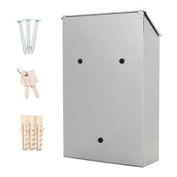 ROTTNER Briefkasten Pisa mit Zylinderschloss grau, anthrazit pulverb.