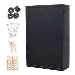 ROTTNER Briefkasten Tarvis mit Zylinderschloss anthrazit pulverb.