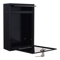 ROTTNER Briefkasten Tarvis mit Zylinderschloss anthrazit pulverb.