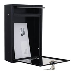 ROTTNER Briefkasten Tarvis mit Zylinderschloss anthrazit pulverb.