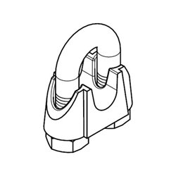 PÖSAMO DIN 741 (ehem.) galZn 13mm/M10 1/2 HP