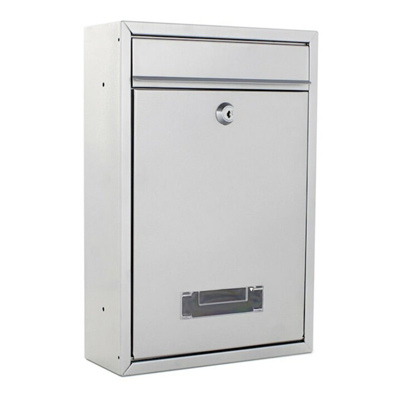 ROTTNER Briefkasten Tarvis mit Zylinderschloss silber