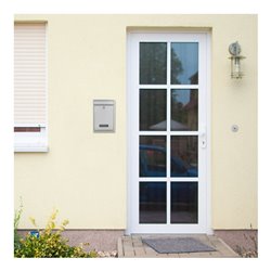 ROTTNER Briefkasten Tarvis mit Zylinderschloss silber