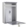 ROTTNER Briefkasten Tarvis mit Zylinderschloss silber