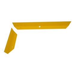 Schake Schrammbord Stahlwinkel 100x150x10 mm + Gehrung 45°, Anfahrschutz für Gabelstapler, Hubwagen etc. zum Aufdübeln