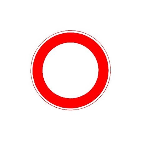 VKZ.250 Ronde 600mm Durchfahrt Verboten RAL-Gütezeichen Folie RA1
