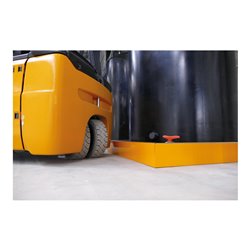 Schake Schrammbord Stahlwinkel 100x150x10 mm + Gehrung 45°, Anfahrschutz für Gabelstapler, Hubwagen etc. zum Aufdübeln