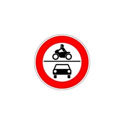 VKZ.260 Ronde 600mm Verbot für KR u. KFZ RAL-Gütezeichen Folie RA1