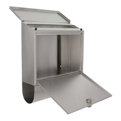 ROTTNER Briefkasten Villa abschließbar Edelstahl matt gebürstet