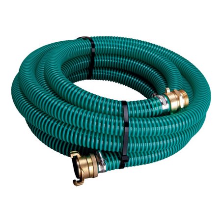 Saugschlauchgarnitur 1' IG/AG, 4m grün/ transparent APD