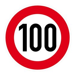 VKZ.274-100 Ronde 600mm 100 km/h RAL-Gütezeichen Folie RA1