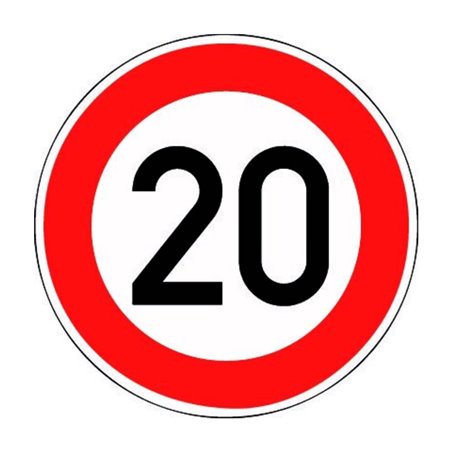 VKZ.274-10 Ronde 600mm 10 km/h RAL-Gütezeichen Folie RA1