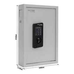 ROTTNER E-Schlüsselschr. Keytronic 48 Außenmaß 450x300x90 (HXBXT)