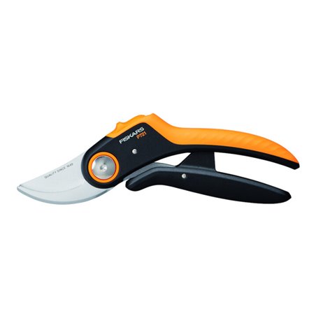 Fiskars Bypass Gartenschere (P721) Plus PowerLever