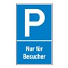 SafetyMarking Parkplatzschild Alu B400xH600 mm Nur für Besucher