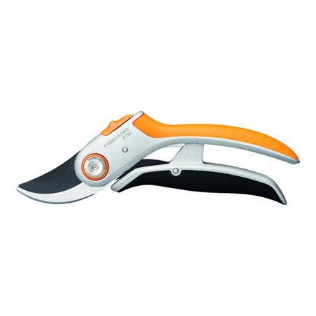 Fiskars Bypass Gartenschere Metall (P751) Plus PowerLever