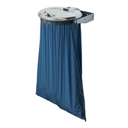 Müllsackhalterung Wand 70-120 l, Deckel grau