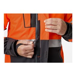 Helly Hansen Winterjacke ALNA, warnorange/ebony, Gr. M