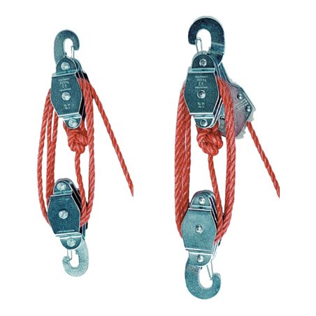 Flaschenzug 300kg ohne Seilbremse Schoerken