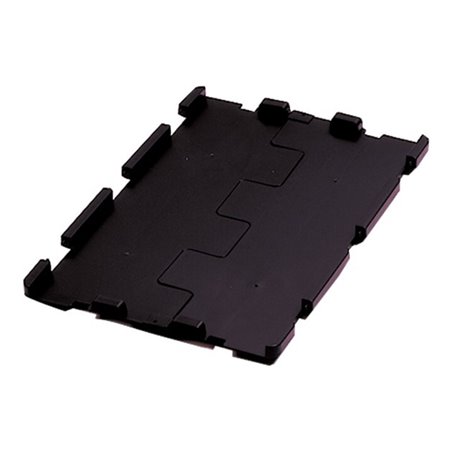 LA-KA-PE Klappdeckel schwarz f.Transport-Stapelkasten B400xT300 mm VE 4 Stk.